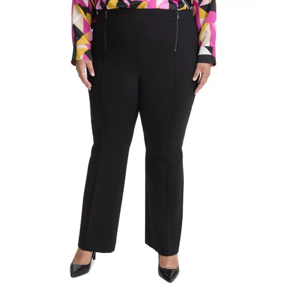 KARL LAGERFELD PARIS Women's Plus Sz Pants 1X Size High Rise Zip - Picture 1 of 3